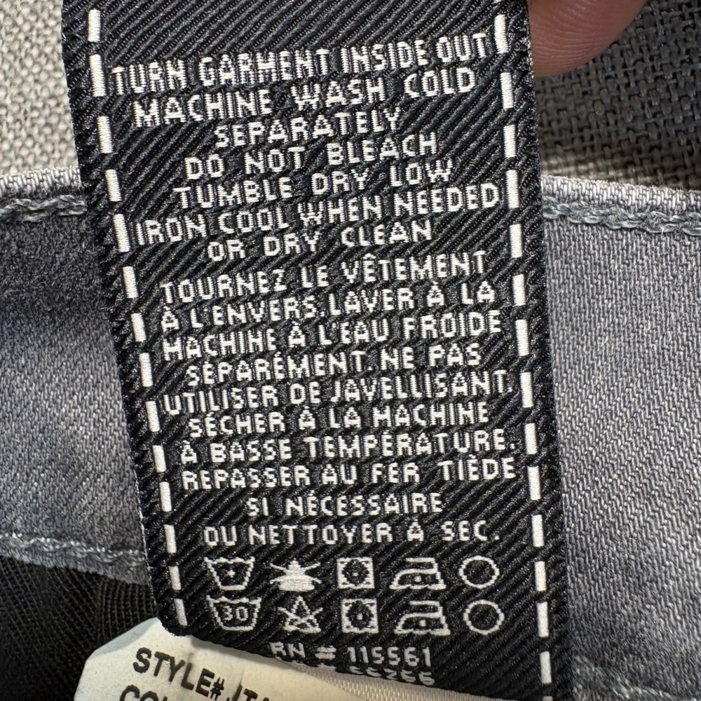 7 For All Mankind Standard Straight Leg Grey Jeans Mens 34 - Picture 12 of 14